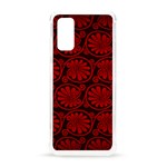 Red Floral Pattern Floral Greek Ornaments Samsung Galaxy S20 6.2 Inch TPU UV Case