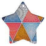 Texture With Triangles Ornament (Star)