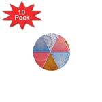 Texture With Triangles 1  Mini Magnet (10 pack) 