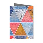 Texture With Triangles Mini Greeting Cards (Pkg of 8)