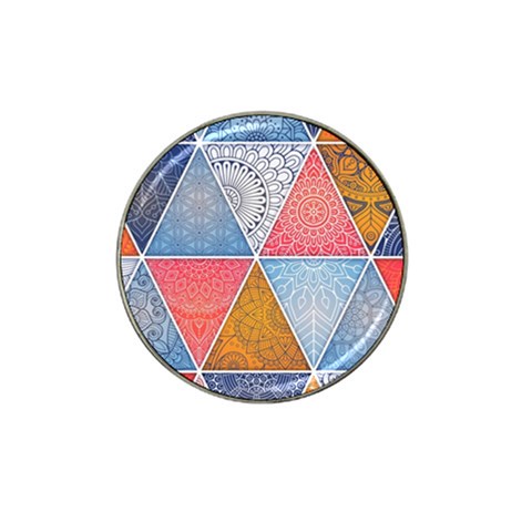 Texture With Triangles Hat Clip Ball Marker (10 pack) from ZippyPress Front