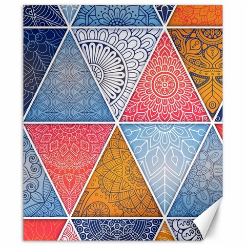 Texture With Triangles Canvas 20  x 24  from ZippyPress 19.57 x23.15  Canvas - 1