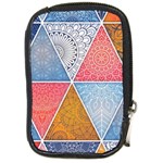 Texture With Triangles Compact Camera Leather Case