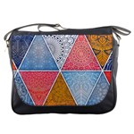 Texture With Triangles Messenger Bag
