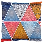 Texture With Triangles Large Cushion Case (Two Sides)