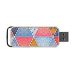 Texture With Triangles Portable USB Flash (Two Sides)