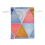 Texture With Triangles Lightweight Drawstring Pouch (S)