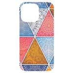 Texture With Triangles iPhone 14 Pro Max Black UV Print Case