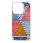 Texture With Triangles iPhone 14 Pro TPU UV Print Case