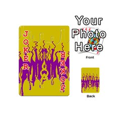 Yellow And Purple In Harmony Playing Cards 54 Designs (Mini) from ZippyPress Front - Joker2