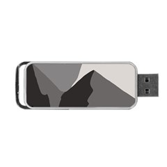 Mountain Wolf Tree Nature Moon Portable USB Flash (Two Sides) from ZippyPress Front