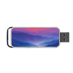 Valley Night Mountains Portable USB Flash (Two Sides) from ZippyPress Front