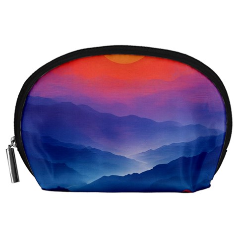 Valley Night Mountains Accessory Pouch (Large) from ZippyPress Front