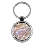 Silk Waves Abstract Key Chain (Round)