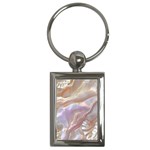 Silk Waves Abstract Key Chain (Rectangle)