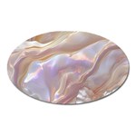 Silk Waves Abstract Oval Magnet
