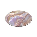 Silk Waves Abstract Sticker Oval (10 pack)