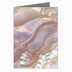 Silk Waves Abstract Greeting Card