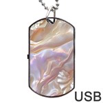 Silk Waves Abstract Dog Tag USB Flash (Two Sides)