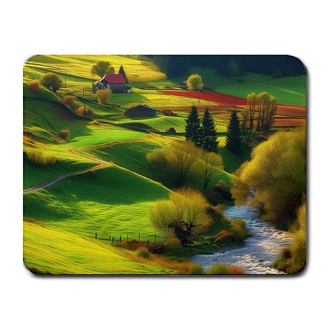 Countryside Landscape Nature Small Mousepad from ZippyPress Front
