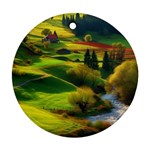 Countryside Landscape Nature Ornament (Round)