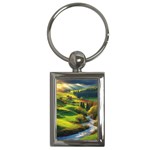 Countryside Landscape Nature Key Chain (Rectangle)