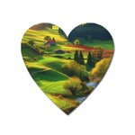 Countryside Landscape Nature Heart Magnet
