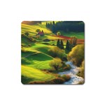 Countryside Landscape Nature Square Magnet