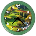 Countryside Landscape Nature Color Wall Clock