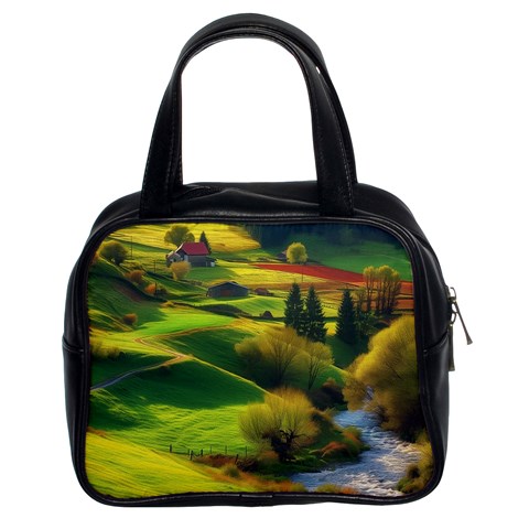 Countryside Landscape Nature Classic Handbag (Two Sides) from ZippyPress Front