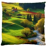 Countryside Landscape Nature Large Cushion Case (Two Sides)