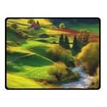 Countryside Landscape Nature Two Sides Fleece Blanket (Small)