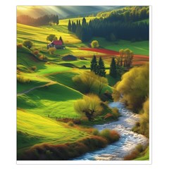 Countryside Landscape Nature Duvet Cover Double Side (California King Size) from ZippyPress Front