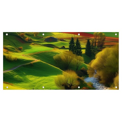 Countryside Landscape Nature Banner and Sign 8  x 4  from ZippyPress Front
