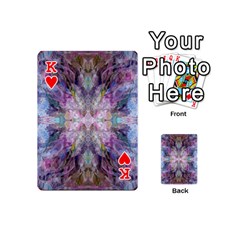 King Blended butterfly Playing Cards 54 Designs (Mini) from ZippyPress Front - HeartK