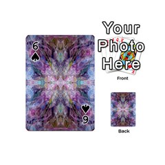 Blended butterfly Playing Cards 54 Designs (Mini) from ZippyPress Front - Spade6