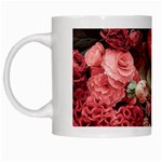 Pink Roses Flowers Love Nature White Mug