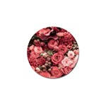 Pink Roses Flowers Love Nature Golf Ball Marker (10 pack)
