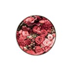 Pink Roses Flowers Love Nature Hat Clip Ball Marker