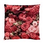 Pink Roses Flowers Love Nature Standard Cushion Case (One Side)