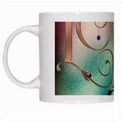 Love Amour Butterfly Colors Flowers Text White Mug from ZippyPress Left