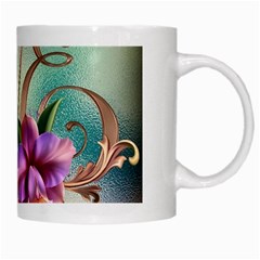 Love Amour Butterfly Colors Flowers Text White Mug from ZippyPress Right