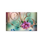 Love Amour Butterfly Colors Flowers Text Sticker Rectangular (10 pack)