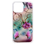 Love Amour Butterfly Colors Flowers Text iPhone 13 Pro Max TPU UV Print Case
