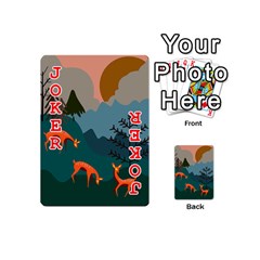 Roe Deer Animal Boho Bohemian Nature Playing Cards 54 Designs (Mini) from ZippyPress Front - Joker2