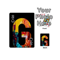 Abstract, Dark Background, Black, Typography,g Playing Cards 54 Designs (Mini) from ZippyPress Front - Spade2