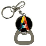 Bstract, Dark Background, Black, Typography,a Bottle Opener Key Chain