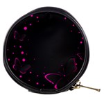 Butterflies, Abstract Design, Pink Black Mini Makeup Bag