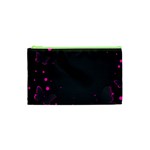 Butterflies, Abstract Design, Pink Black Cosmetic Bag (XS)