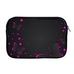 Butterflies, Abstract Design, Pink Black Apple MacBook Pro 17  Zipper Case